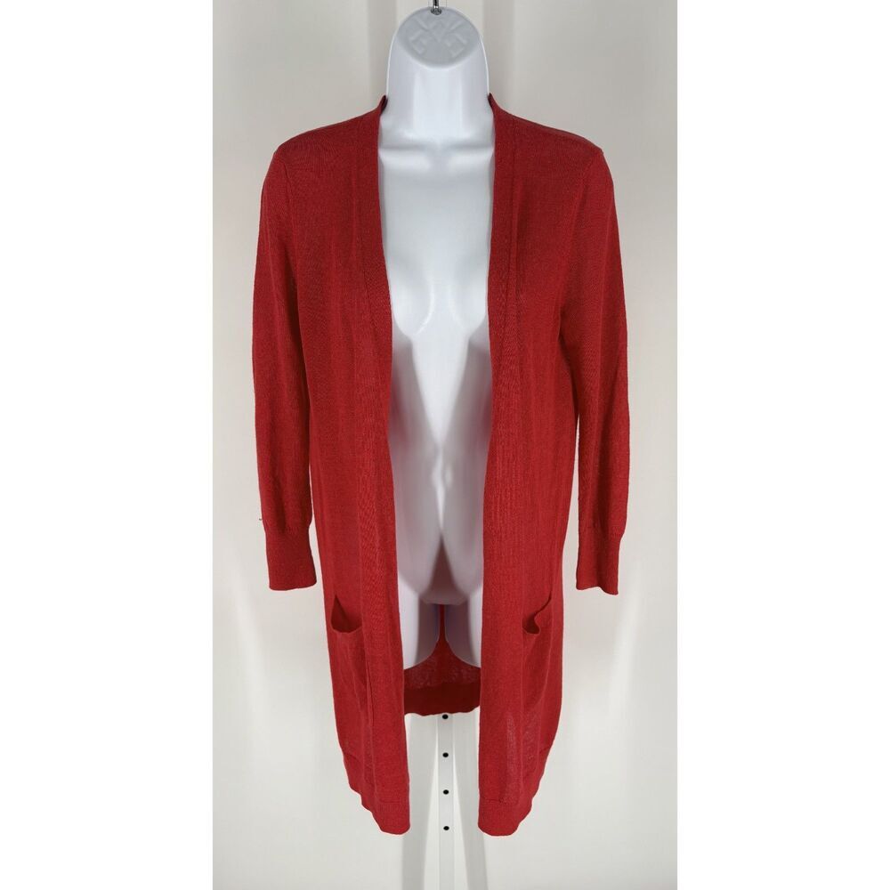 Halogen Open Front Longline Cardigan Sweater